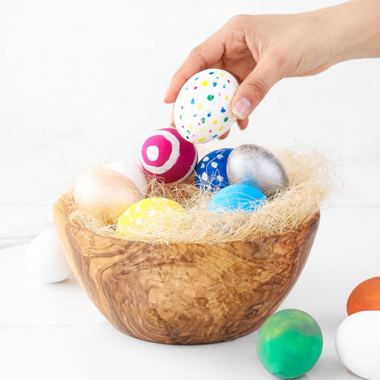 Mittelgroße, handgefertigte Schale aus langlebigem Olivenholz – hochwertig und robust

