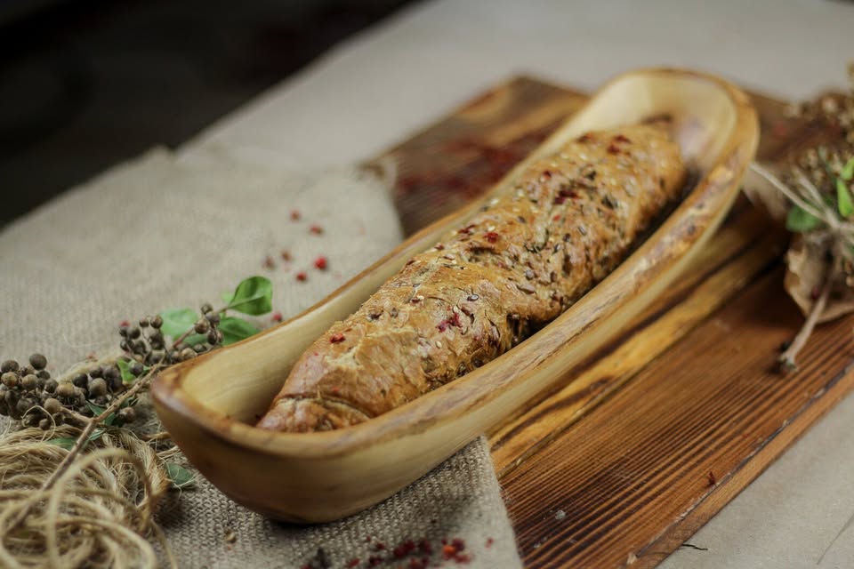 🇨🇭 Französischer Brotkorb, handgefertigt aus Olivenholz, Brotschale - SCHWEIZ | Nur noch wenige auf Lager! | Gratis Versand - Handgefertigt Schweiz | Mediterranean Art Olivenholz handgefertigt Schweiz - Bild 4