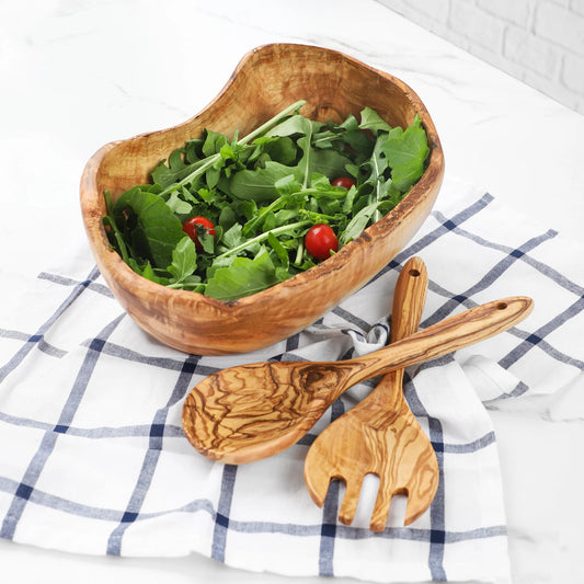 Längliche, handgefertigte Schale aus massivem Olivenholz – individuelle Länge, langlebig und elegant

