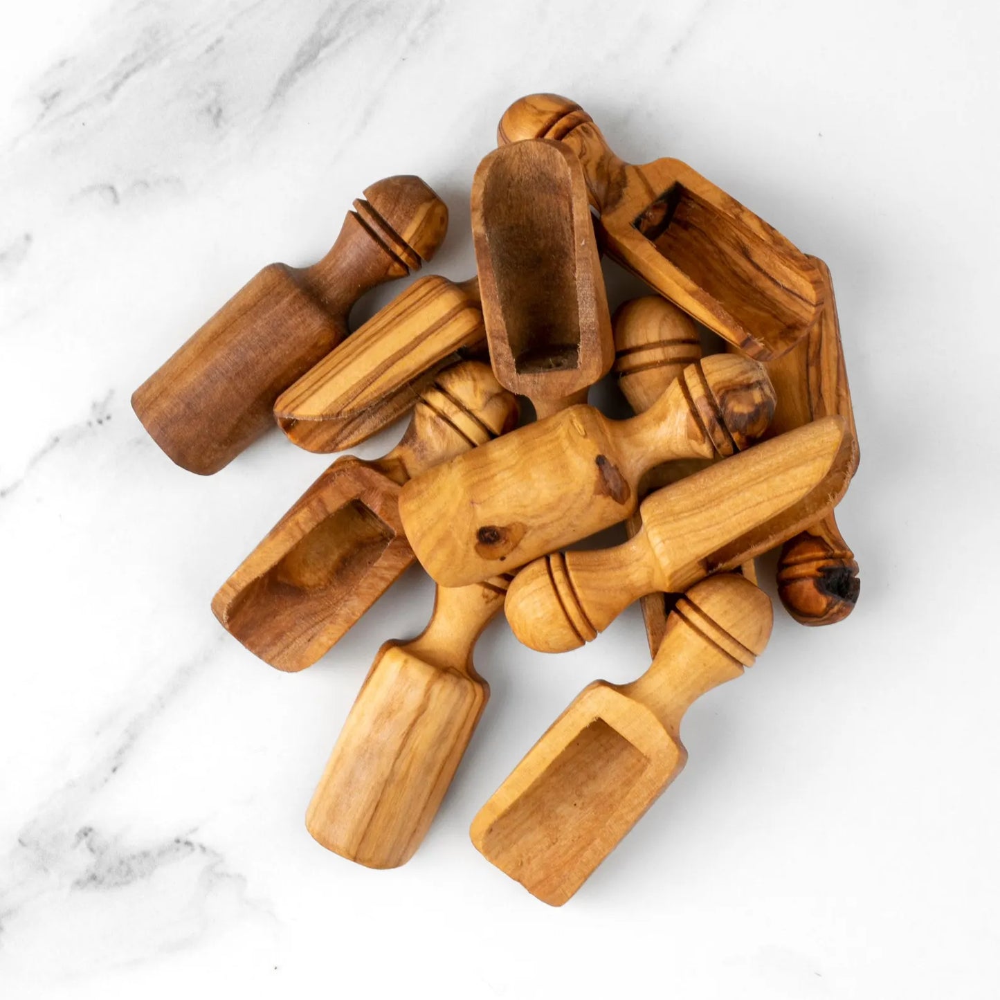 Kleine Holzschaufeln, ideal zum Dosieren von Gewürzen, Salz oder Mehl