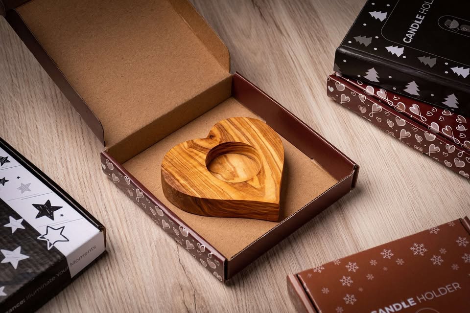 Handgemachter Teelichthalter aus Olivenholz in Herzform, Kerzenhalter - Handgefertigt Schweiz | Mediterranean Art - Handgefertigt Schweiz | Mediterranean Art - Handgefertigt Schweiz | Mediterranean Art Olivenholz handgefertigt Schweiz - Bild 4