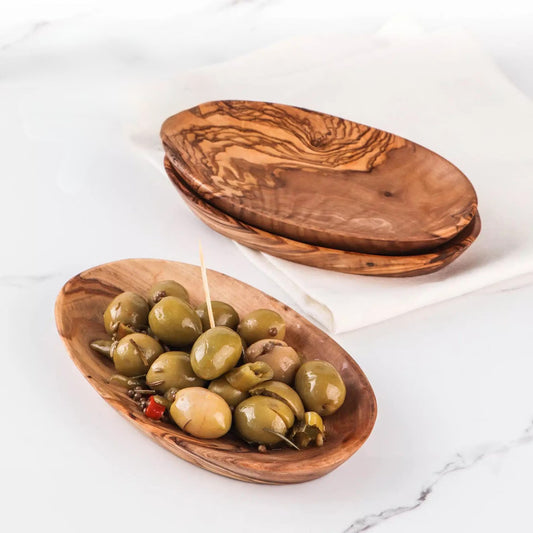 Set mit 3 kleinen handgefertigten Holzschalen aus Massivholz – perfekt als Geschenk für Mama

