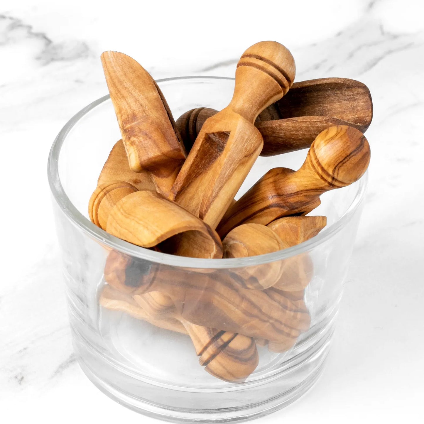 Kleine Holzschaufeln, ideal zum Dosieren von Gewürzen, Salz oder Mehl