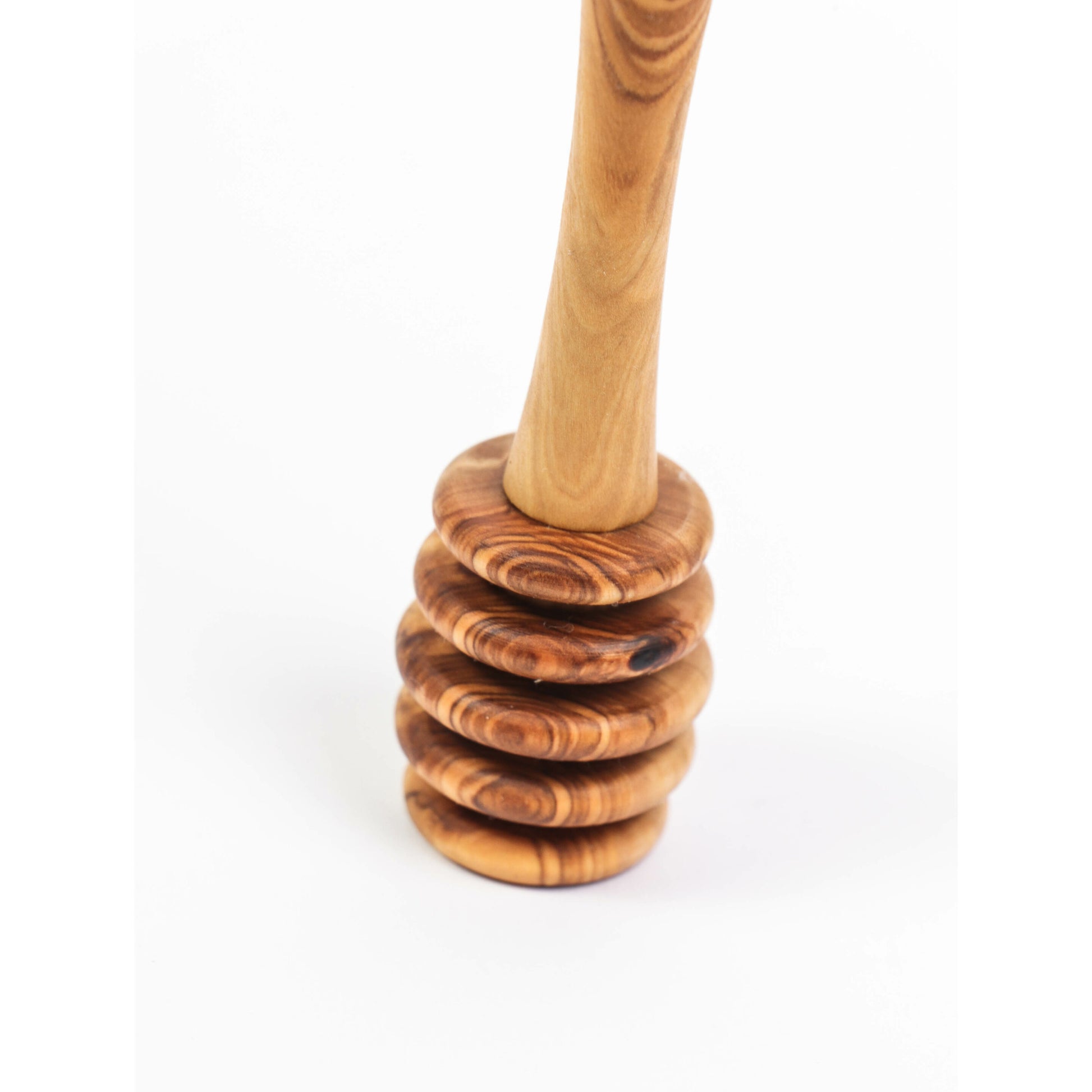 Natürlich hergestellter Honiglöffel aus Olivenholz, handgefertigt und hochwertig

