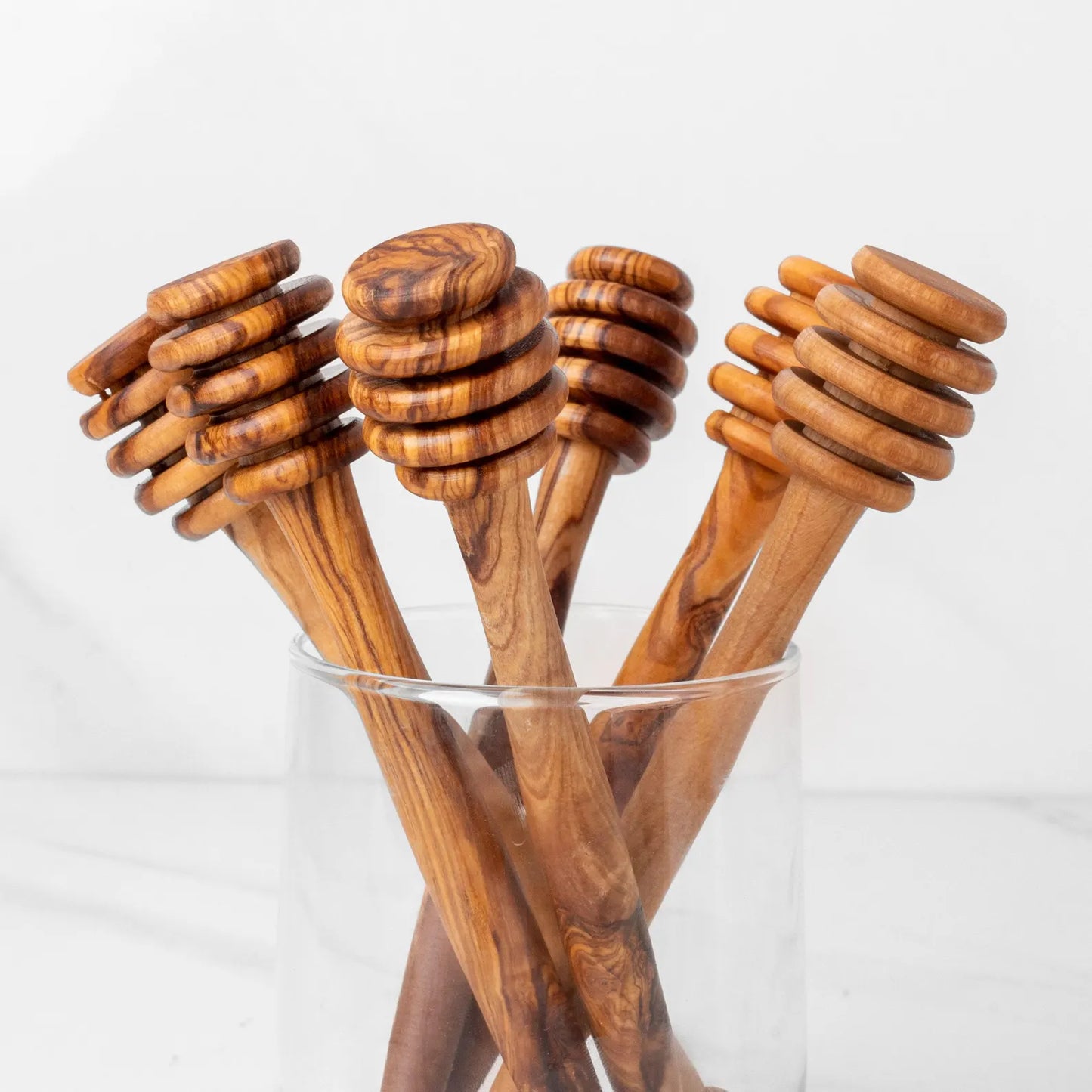 3-teiliges Set Honiglöffel aus Olivenholz – für Honig und Marmelade, handgefertigt und nachhaltig

