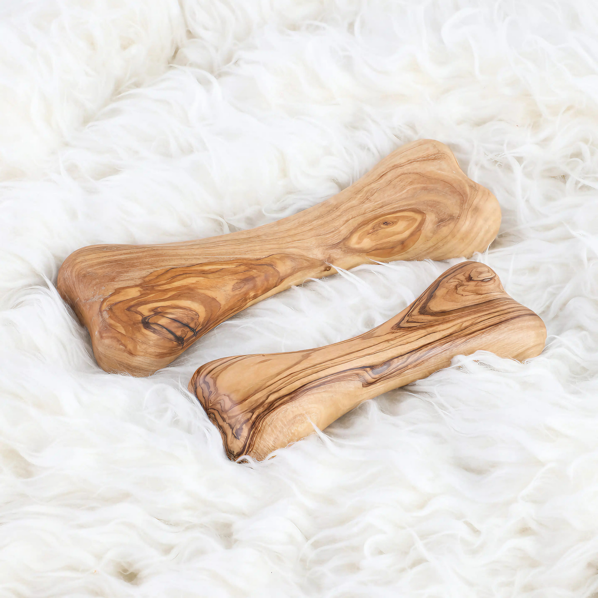 Natürlicher Hundeknochen aus Olivenholz, langlebiges Kauspielzeug für Hunde