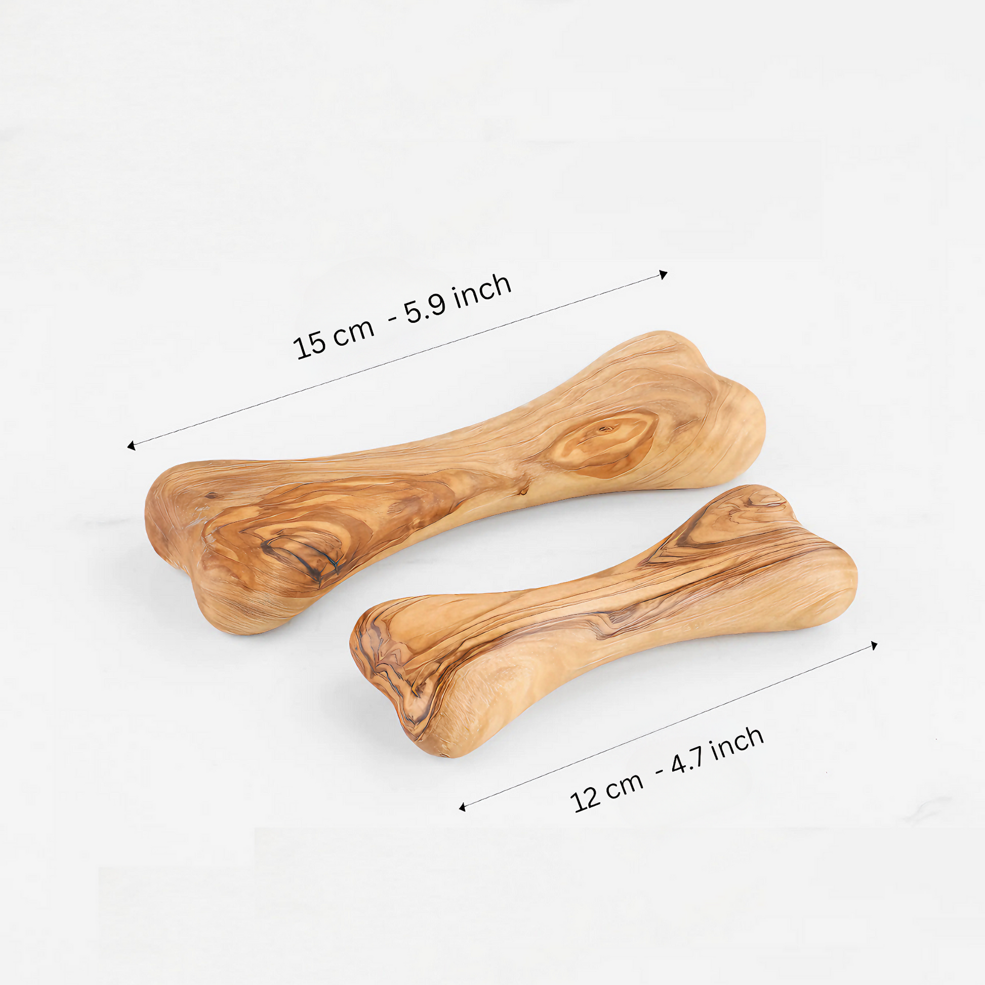 Natürlicher Hundeknochen aus Olivenholz, langlebiges Kauspielzeug für Hunde